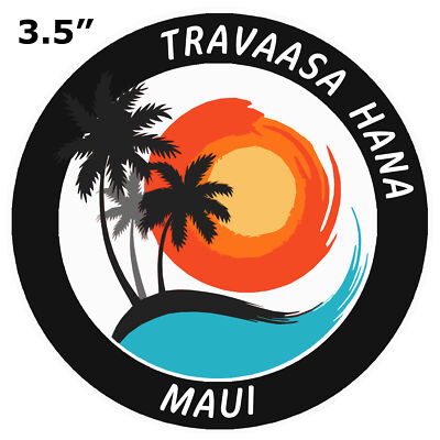 Travaasa Hana Maui - Car Truck Window Bumper Graphics Sticker Decal Souvenir