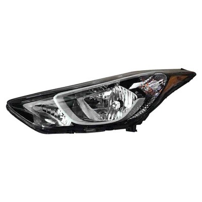 For 2014 2015 2016 Hyundai Elantra Headlight Assembly Left Driver w Bulb Halogen