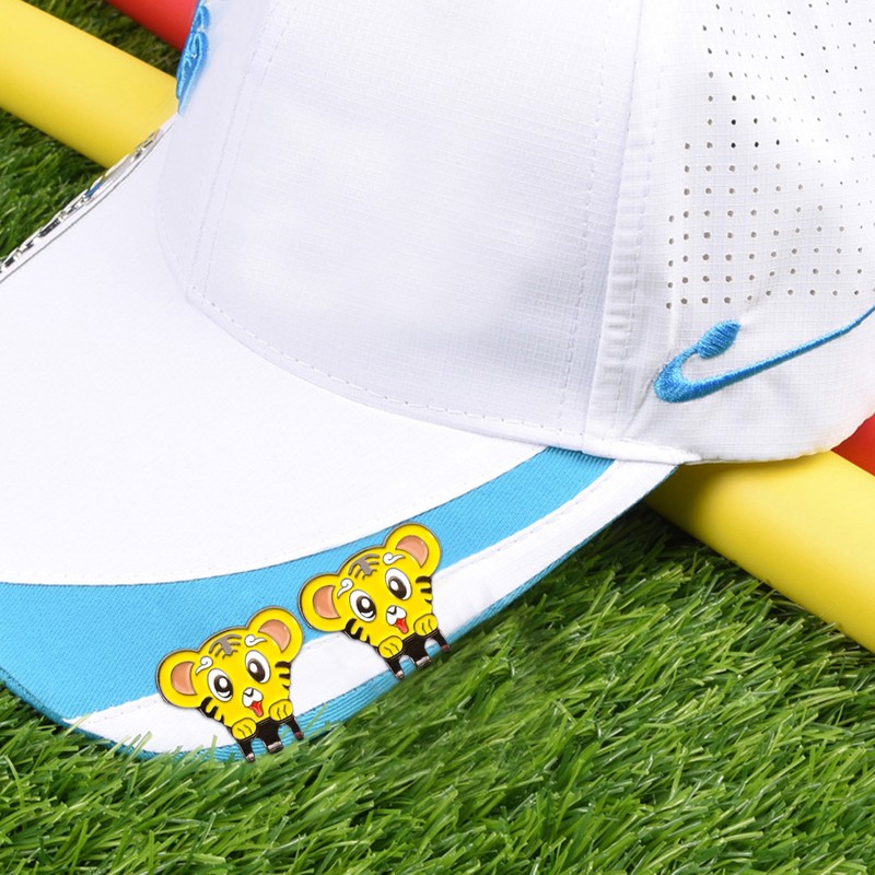 Ball Marker Hat Clip Cartoon Tiger Magnetic Tool Decorative Bag Accessories