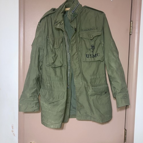 Vintage M-65? Field Jacket US Marines OD USMC Sz S No Tags Broken Zipper PIC’s