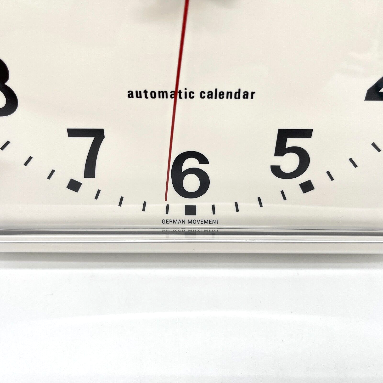 TWEMCO BQ-12A Wall Clock Flip Perpetual Calendar White 15