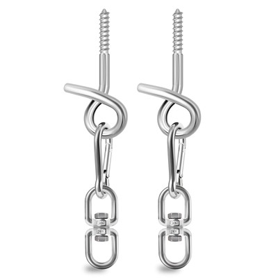 Poprkdre Set di 2 ganci da soffitto per poltrona sospesa set di ganci da so