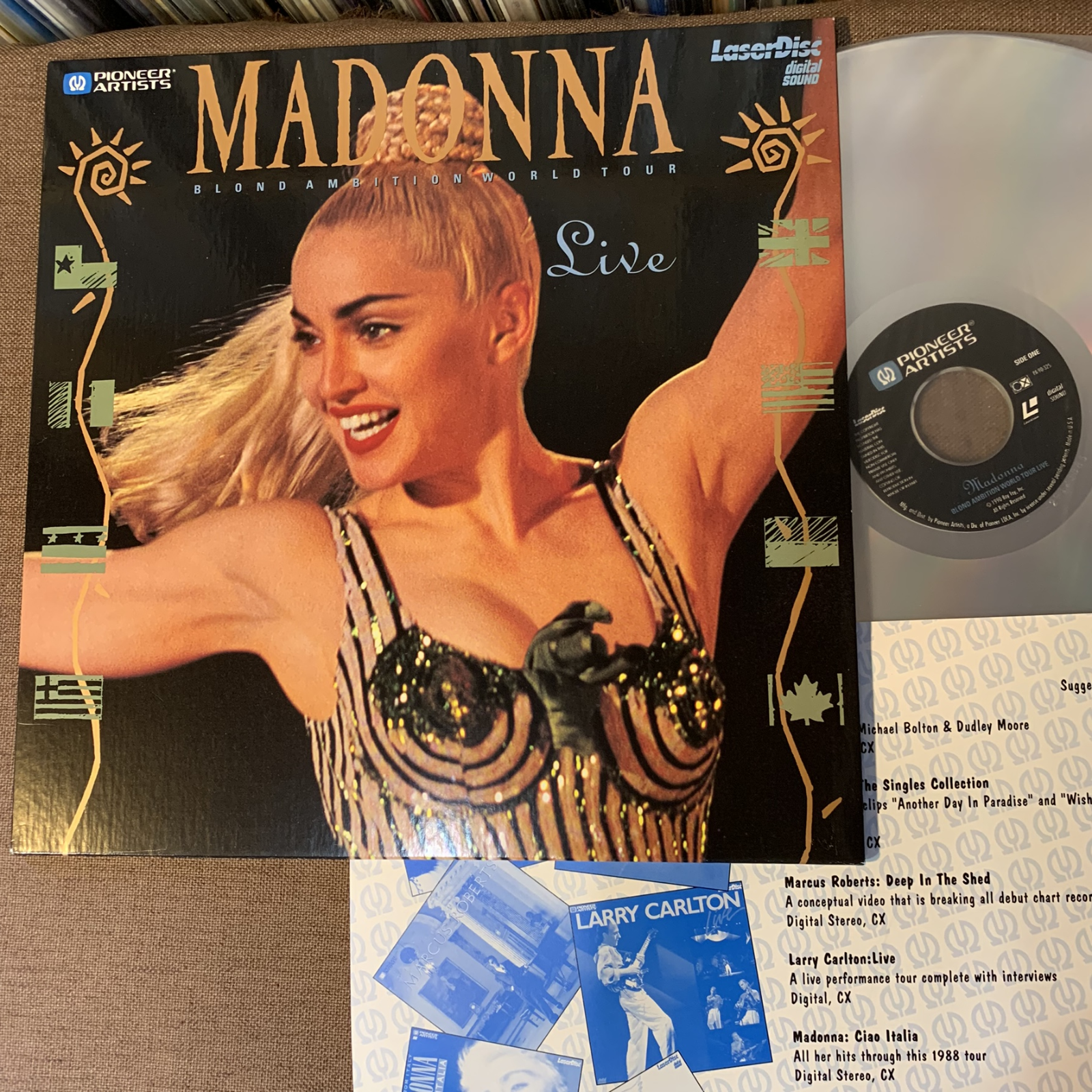 マドンナワールドツアーレーザーディスク MADONNA Blond Ambition World Tour Live JAPAN Laser Disc PA