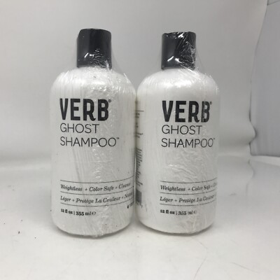 Lot Of 2-VERB Ghost Shampoo Weightless Color Safe Cleanse - 12 oz. Each