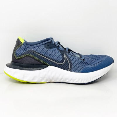 Nike Boys Renew Run CT1430-400 Синие кроссовки для бега Размер 6,5 Y