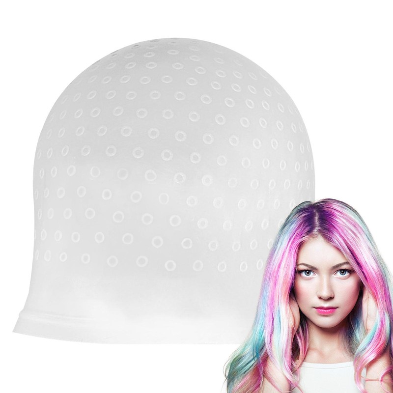 Silicone Highlight Hair Cap, Frosting Hat For Hair Dye Highl