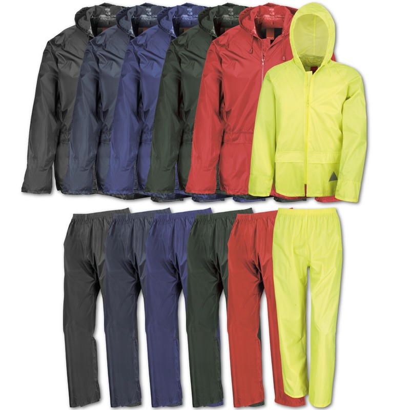 Regenanzug Regenhose Regenjacke Result Wind/ Waterproof Jacket And Trouser Set