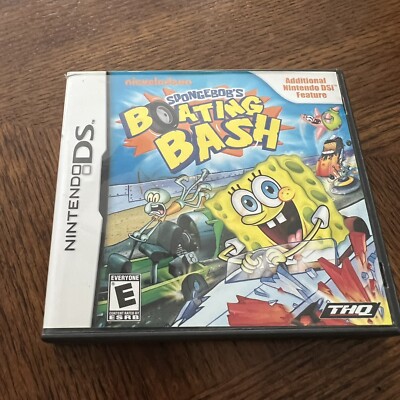 SpongeBob's Boating Bash (Nintendo DS, 2010) Complete Cib