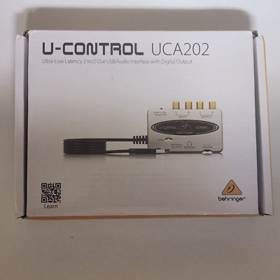 Behringer U-Control UCA202 Ultra-Low Latency 2 In/2 Out USB Audio Interface