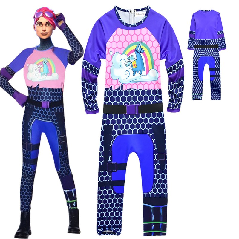 fortnite brite bomber cosplay costume kids girls fancy halloween party jumpsuit foto - fortnite brite bomber cosplay