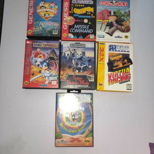 Lot Of 10 Cib Complete Sega Genesis Games Sonic Tiny Toon Mortal Kombat Arcade