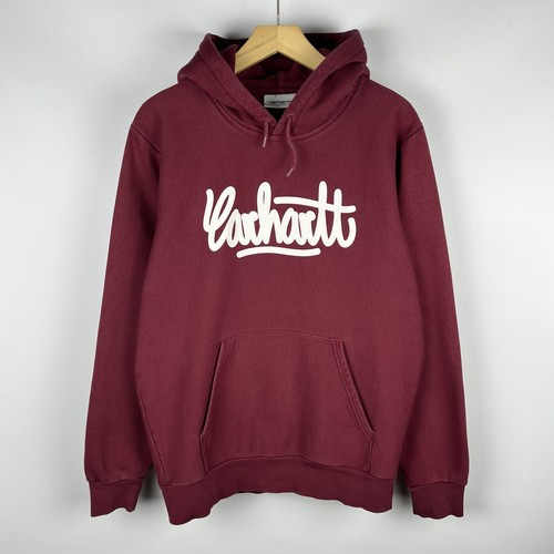 【ストリート好き必見】Carhartt WIP Front Script Logo Hoodie Carhartt WIP Hooded American Script Sweatshirt, Deep Lagoon