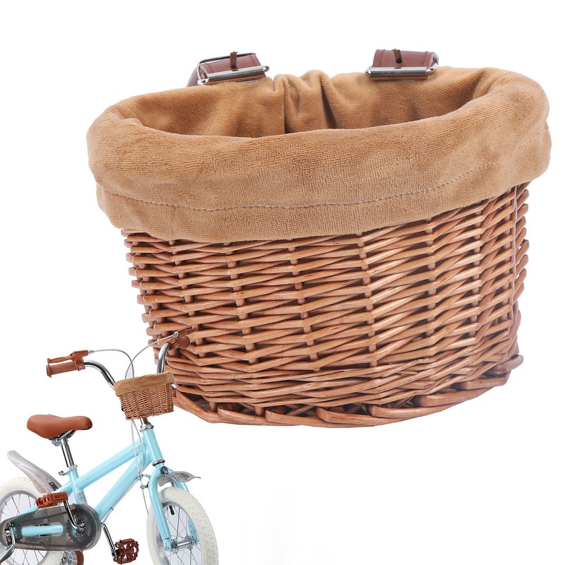 Bicycle Front Basket For Kids Bike Scooter Waterproof Durable Handmade Basket