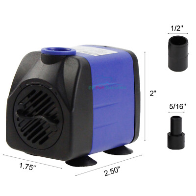 Aquarium Water Pump Submersible Fountain Pond Pump Hydroponics