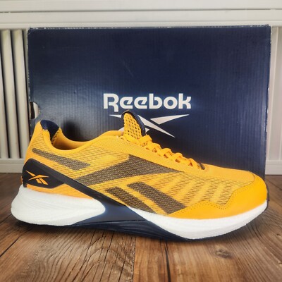 Reebok Speed 21 TR Men Sz 10 Yellow Athletic Gym Workout Trainers Sneakers Shoes