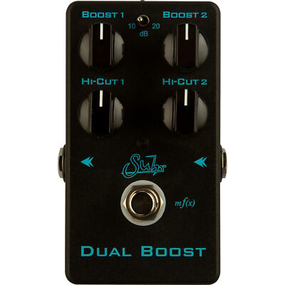 Suhr Dual Boost Dual-Channel Clean Boost Guitar Effect Pedal, Black Edition
