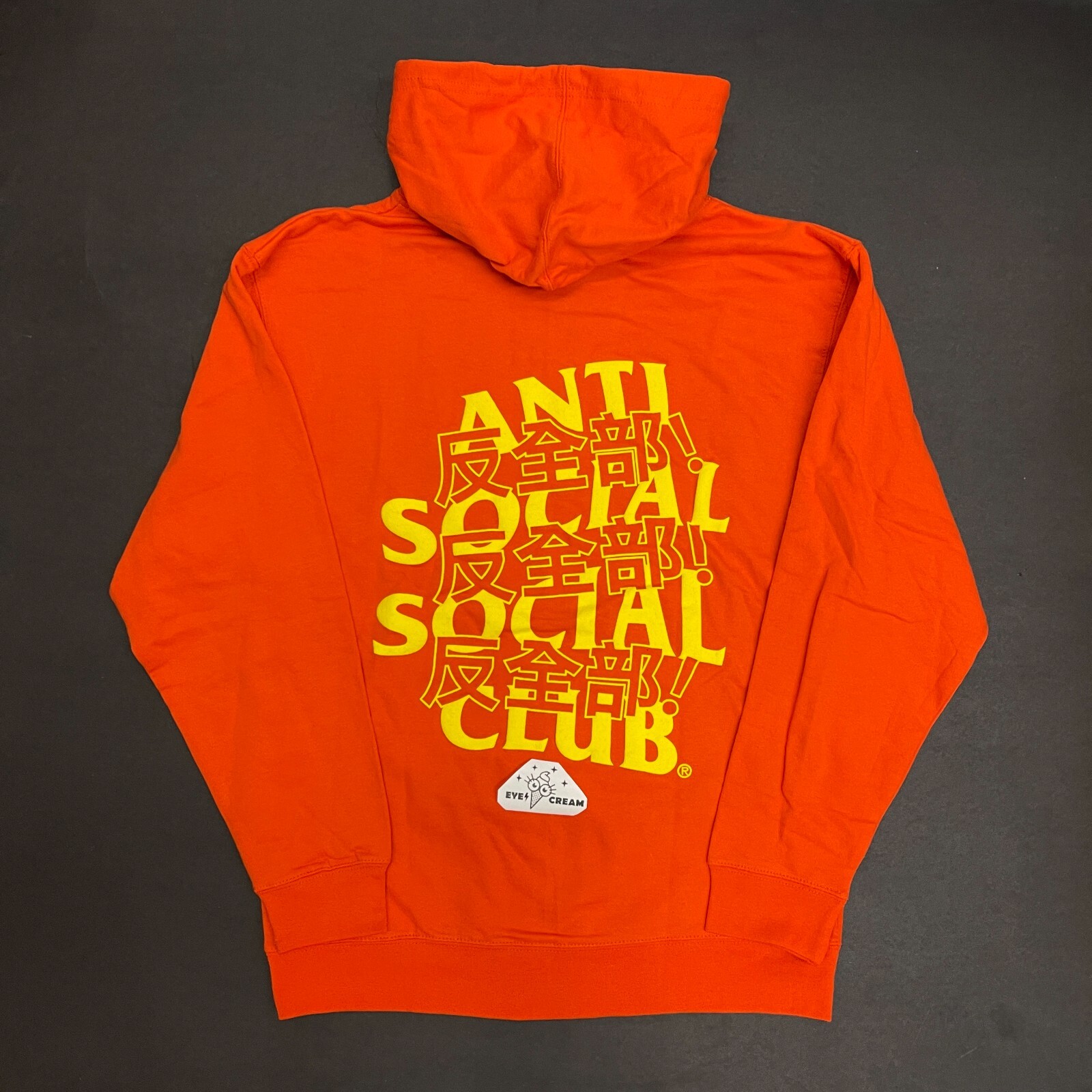 NEW AW22 Anti social social Club Kaburosai orange Hoodie XL 100% Auth ASSC  TS | eBay