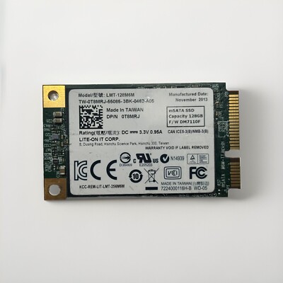 Lite-On IT LMT-128M6M 128GB mSATA SSD 0T8MRJ  Solid State Drive Tested