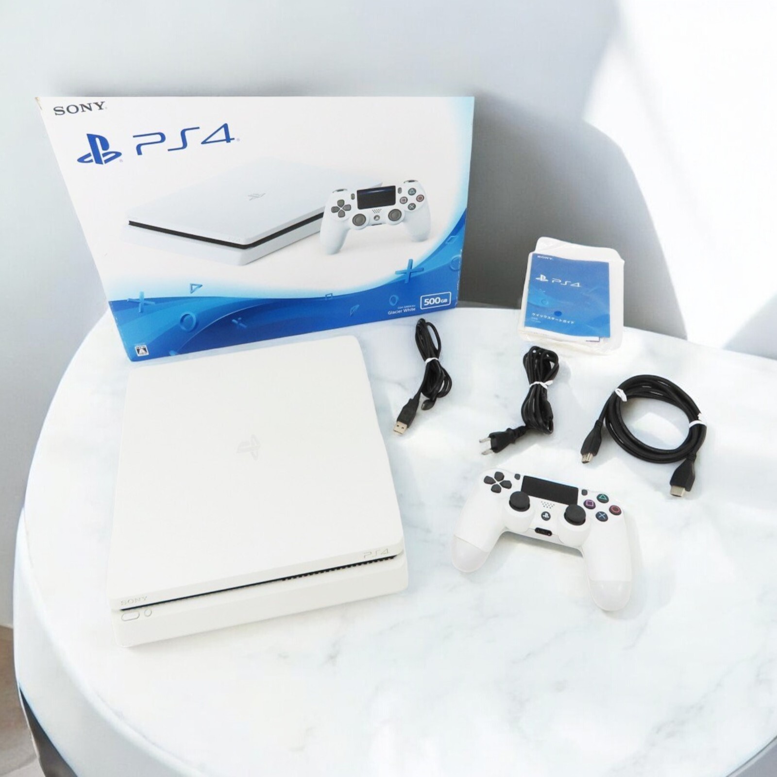美品】PS4本体 CUH-1200A グレイシャーホワイト 動作確認済み