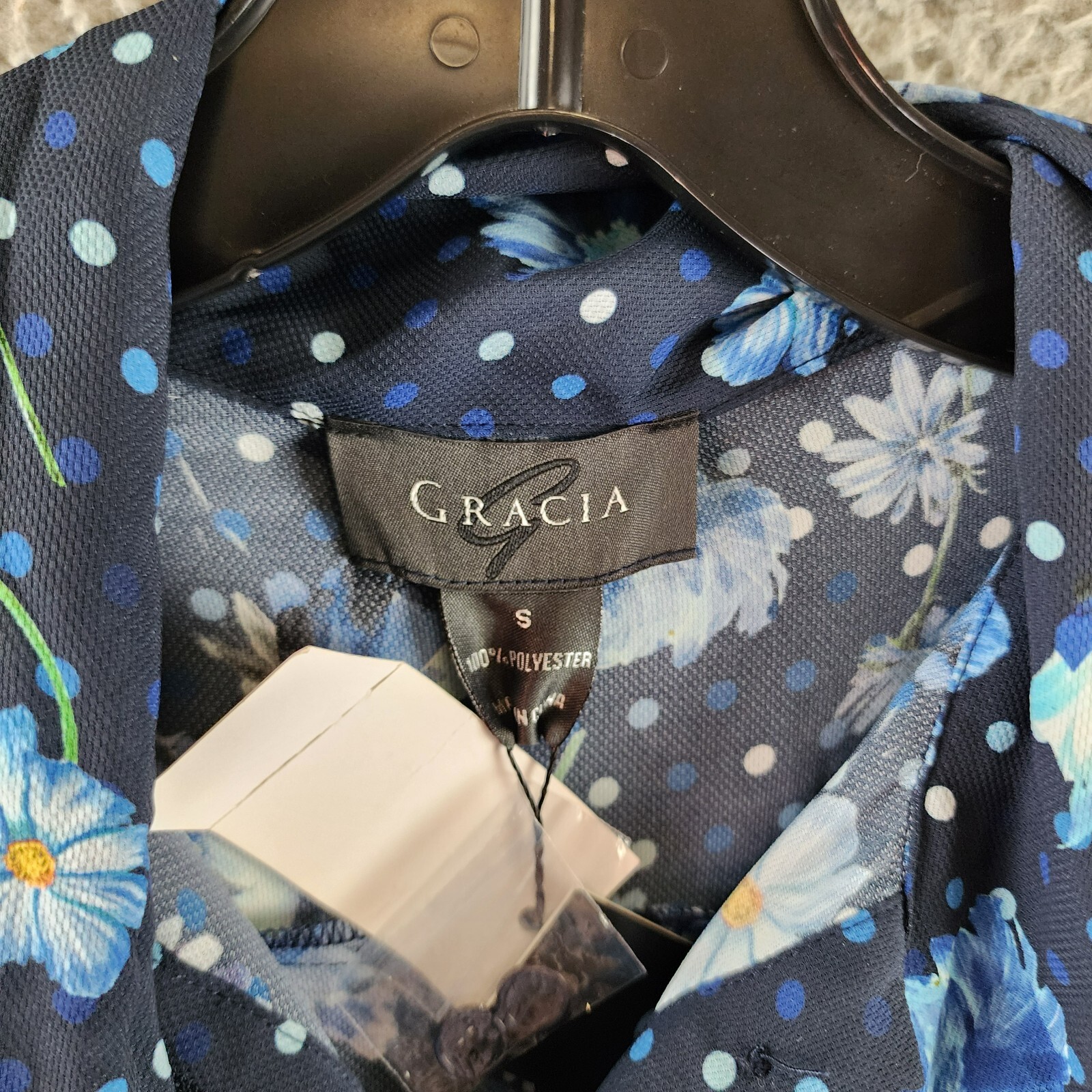 Gracia Belted Mini Dress Women's S Black Multi Floral Scarf Neck Long Sleeve - Picture 4 of 13