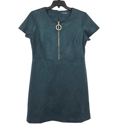Calvin Klein | Women's Key Ring Charm Dress Cyan | Size 14