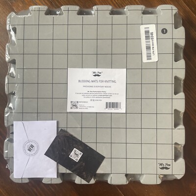 Mr. PEN 4 Pack Interlocking Blocking Mats 12 X 12  for Knitting & Crochet NEW