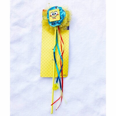 Sponge Bob Squarepants Ribbon Wand Stick Yellow Birthday Party Favors Supplies