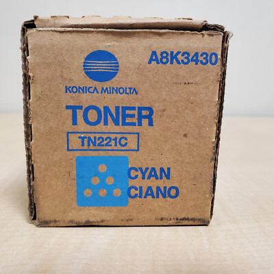 Genuine OEM Konica Minolta TN221 CMYK Toner Cartridges for Bizhub C227, C287