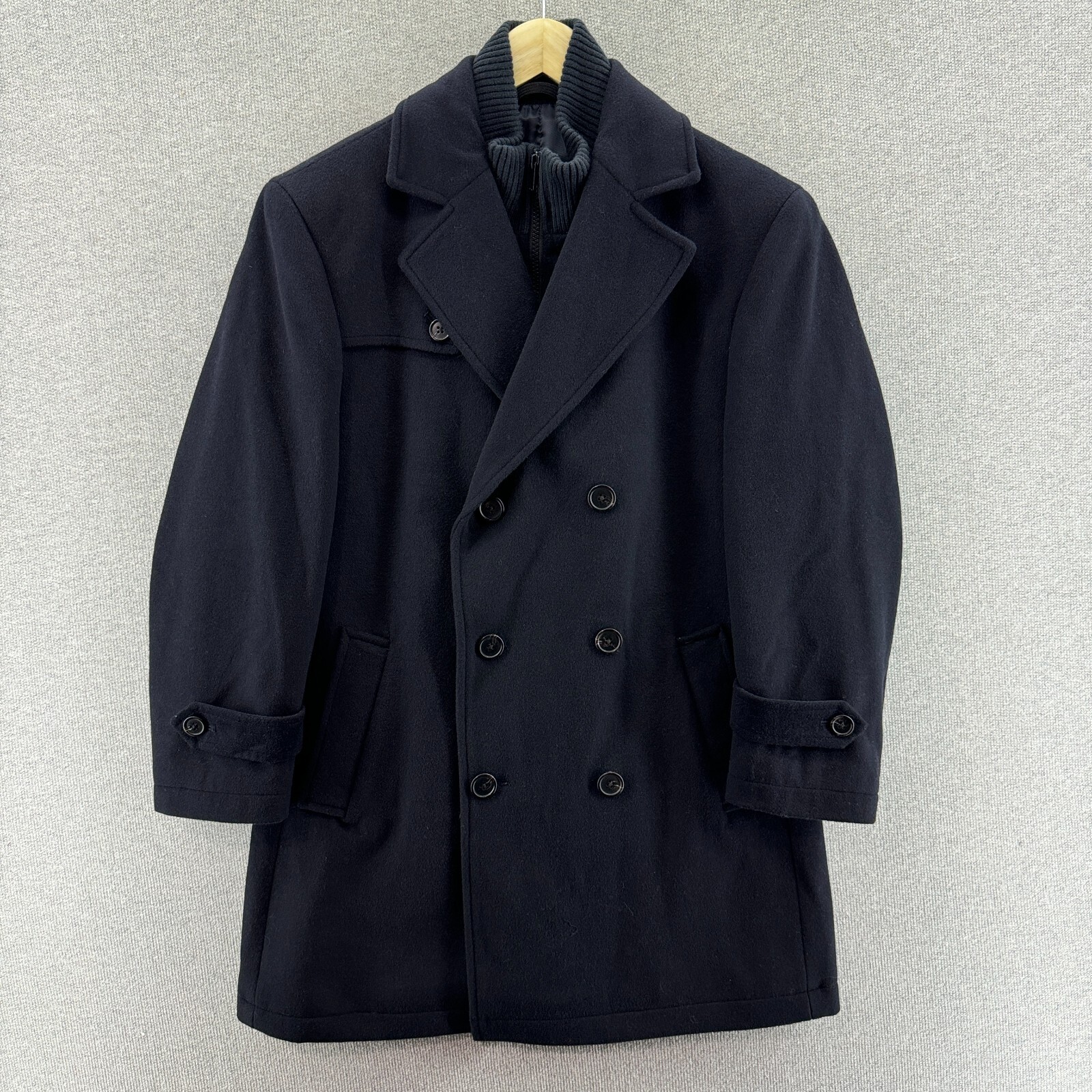 ジャケット・アウター louren  doubleface wool over coat 再入荷 】doubleface muffler wool coat / doubleface over wool