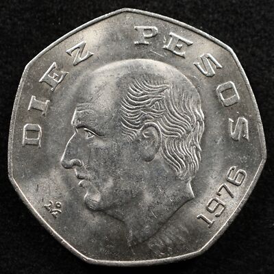 TABASCO。 Mexico 10 Pesos 1976, Coin, Inv#D358 | eBay