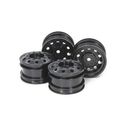 Tamiya Black Wheels 4TT-01 Type-E TT-02 TAM54741 RC Tire