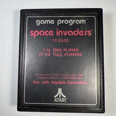 Space Invaders (Atari 2600, Authentic Cartridge- With Instructional Manual