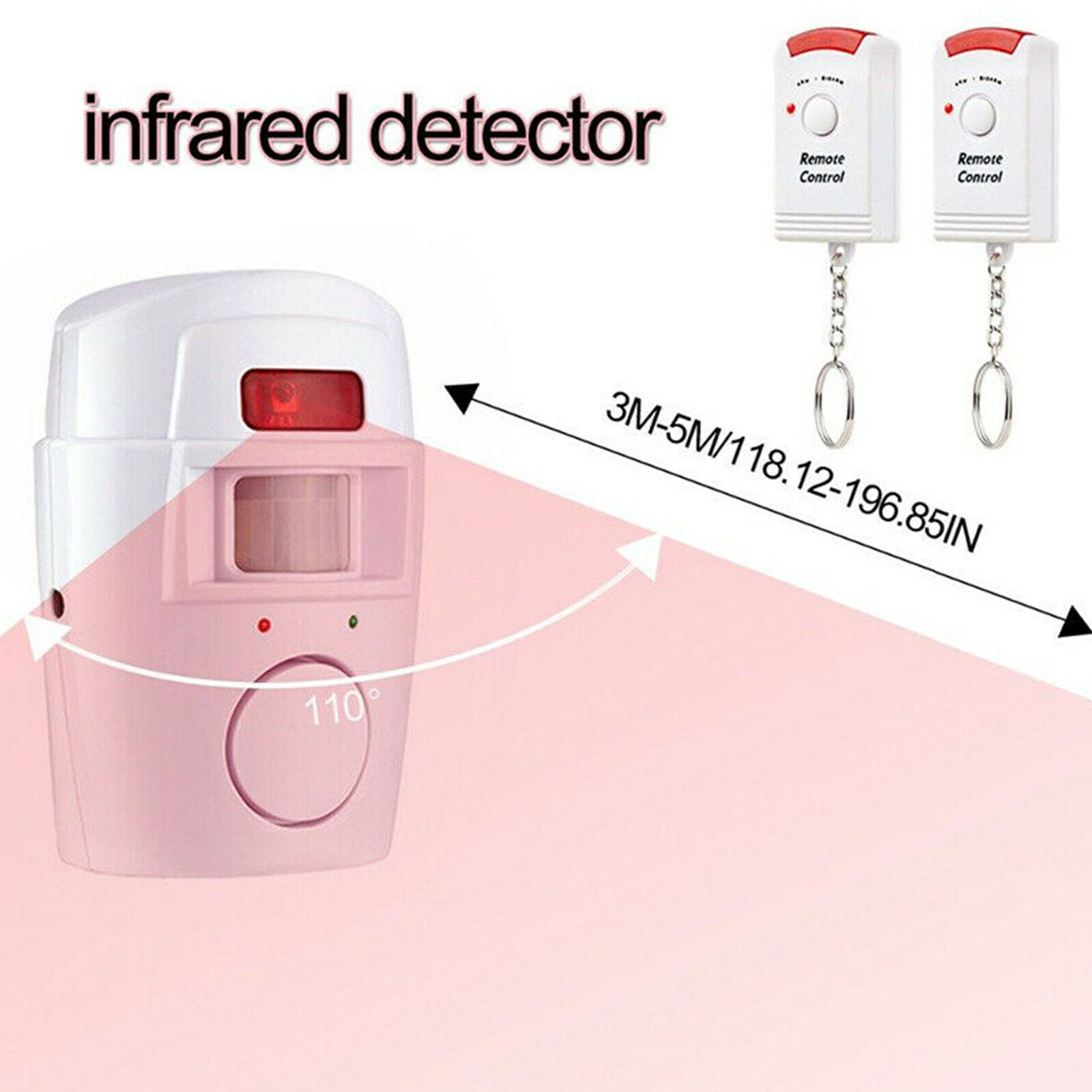 Wireless Alarm Detector Infrared Sensor Anti-theft Alarm System Home Security US
