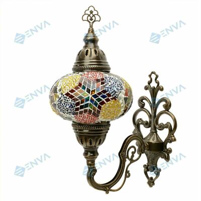 Türkisch marokkanische mosaische mehrfarbige Tiffany Wandleuchte Lampe Licht