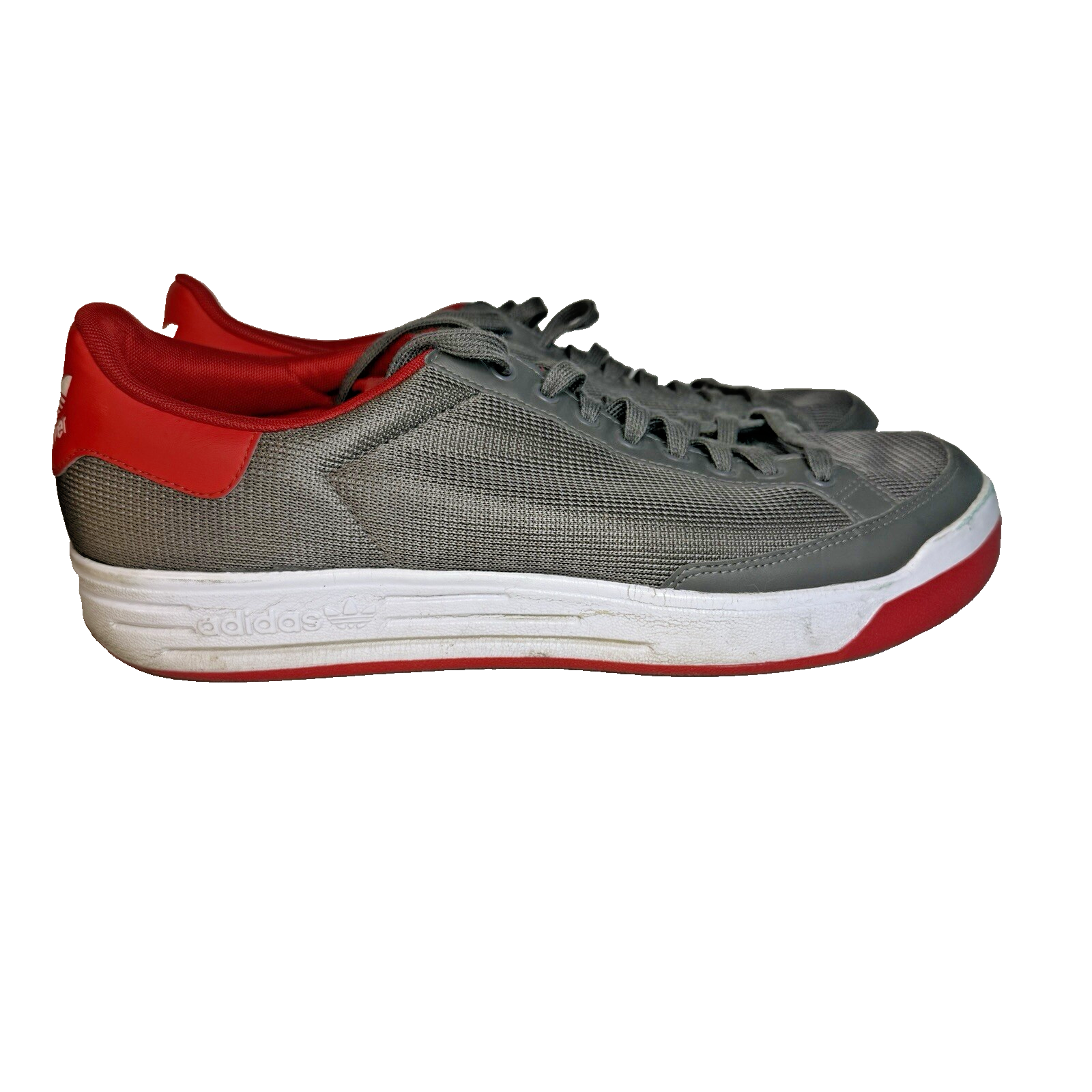 Adidas Rod Laver Tennis Shoes Iron Red White Mens Size 11.5