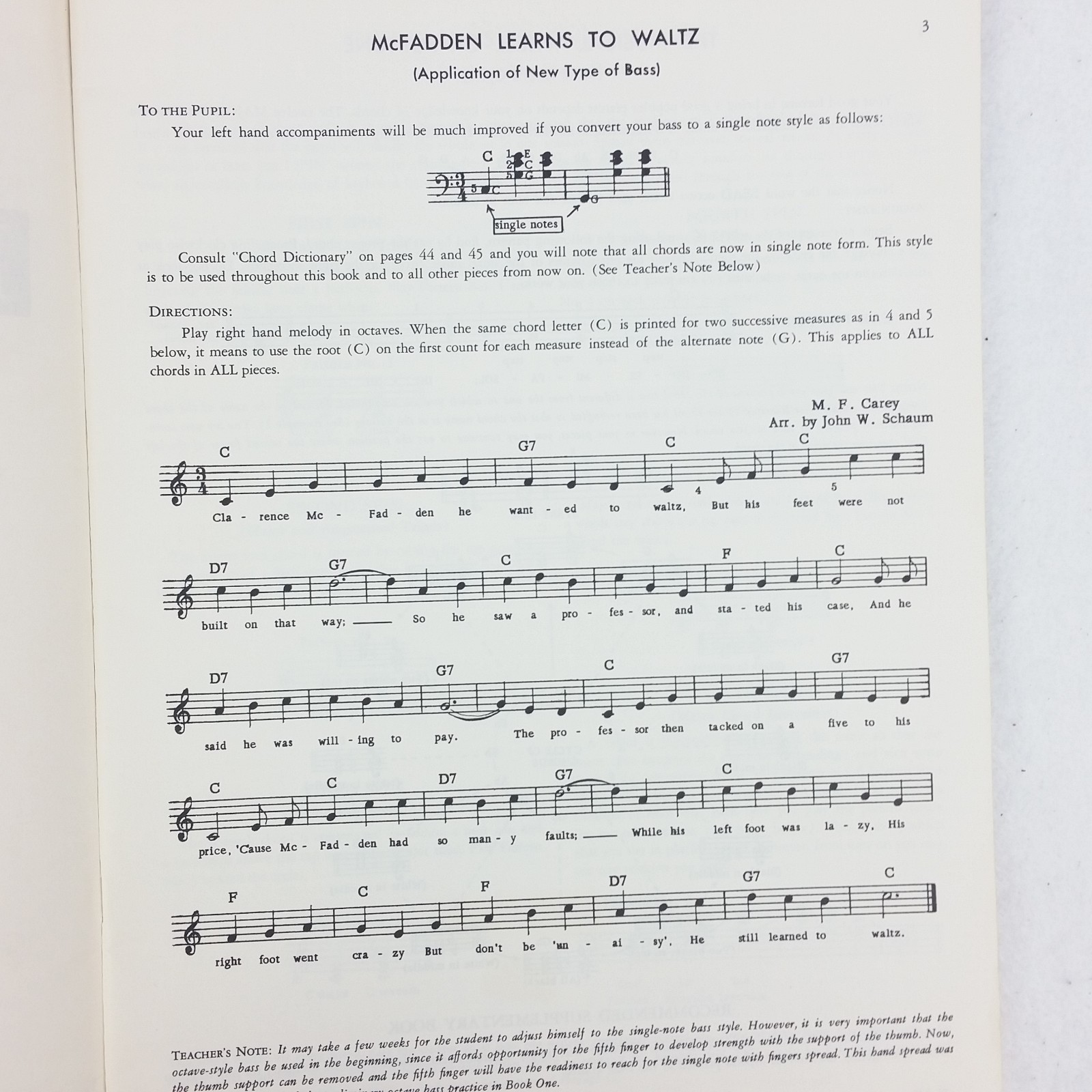 John W. Schaum Pop Piano Course Volume 2 EUC