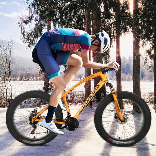 Full Suspension Mountain Bike 26 In Fat Tire Bikes MTB Bicycle High Tensile Fram