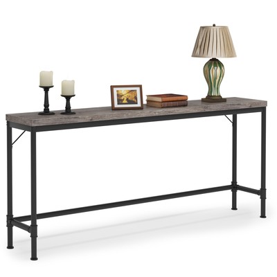 Rustic Living Room Console Sofa Table 70.8''Lx13.7''Wx37''H Hallway Entryway Table