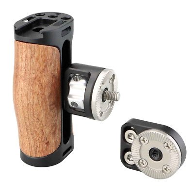 MAGICRIG Mini Wooden Rosette Side Handle with ARRI Rosette Mount Adapter -341