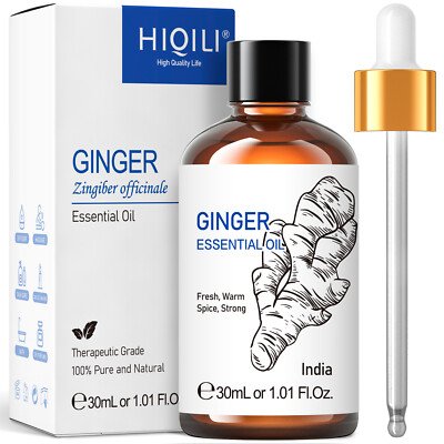 Lymphatic Drainage Ginger Oil Essential 100% Pure Natural Plant Therapy Massage