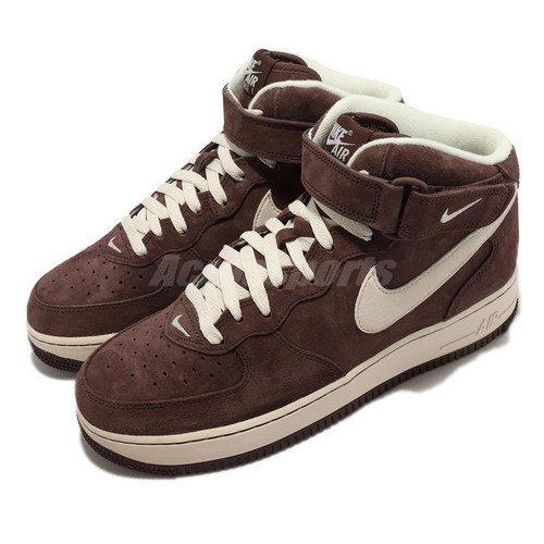 

Мужская повседневная обувь унисекс AF1 Nike Air Force 1 Mid 07 QS шоколадно-коричневая DM0107-200, Коричневый, Air Force 1 Mid 07 Qs