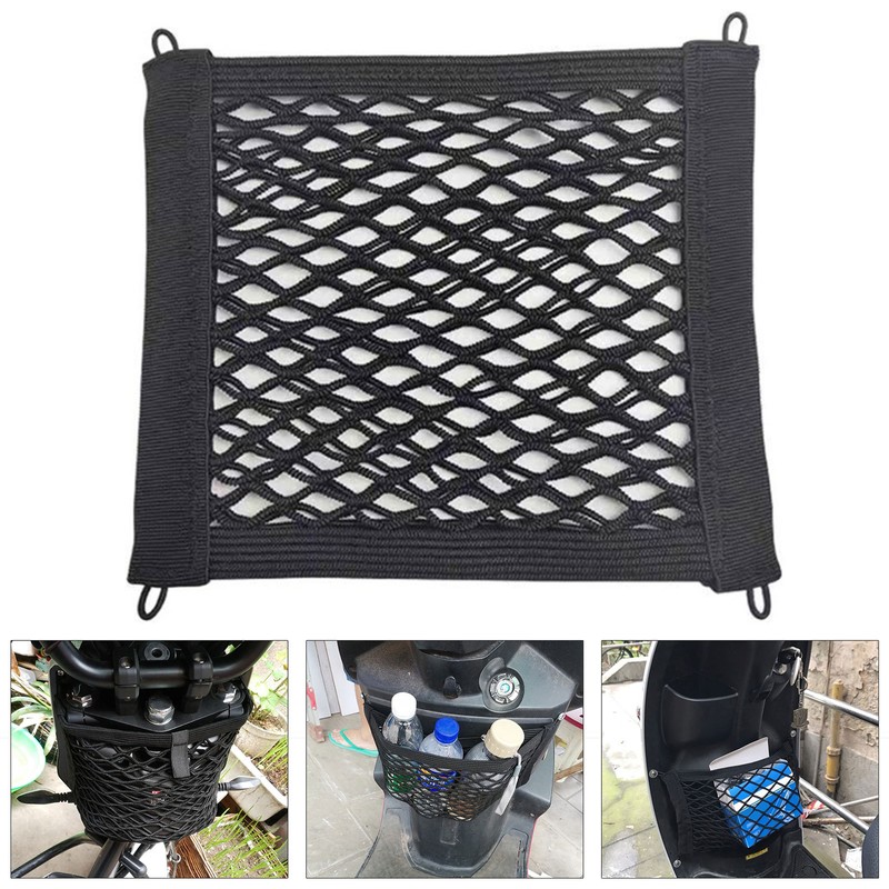 Motorcycle Luggage Net Hook Hold Bag Cargo Bike Scooter Mesh Storage Bag New