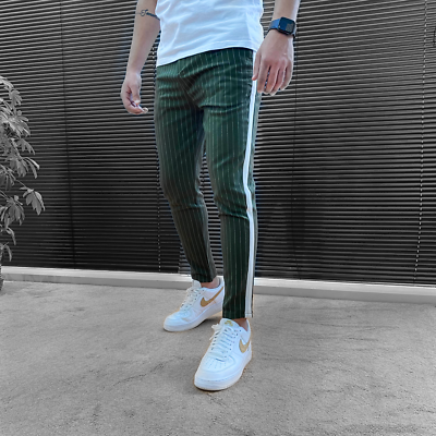 Zara striped sales pants mens
