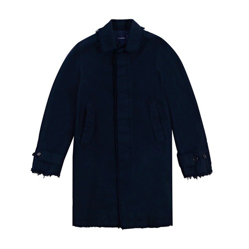 Pre-owned Undercover John  Men's Long Wool Coat Retail: $780 (nwt) In Blue