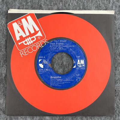 BREATHE All This I Should Have Known /In All Honesty 45 A&M AM-1401 NEW UNPLAYED