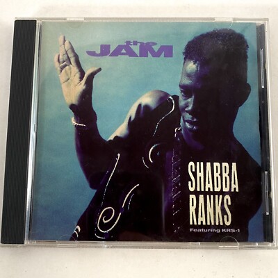 Shabba Ranks Feat KRS-1 The Jam CD 1991 Vintage US Promo Remix Epic Hip Hop