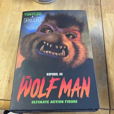 Universal Monsters X TMNT Raphael as The Wolfman 7'' Scale Action Figure NECA