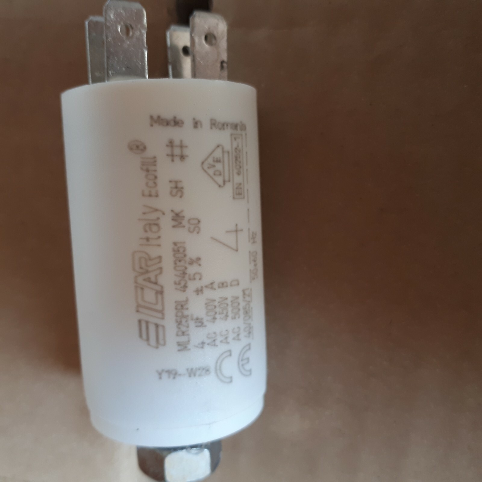 ICAR ECOFIL MLR25PLR 4 µF+-5% 400 Vac rifasamento motori ICAR ECOFIL MLR25PLR 4 µF+-5% 400 Vac rifasamento motori