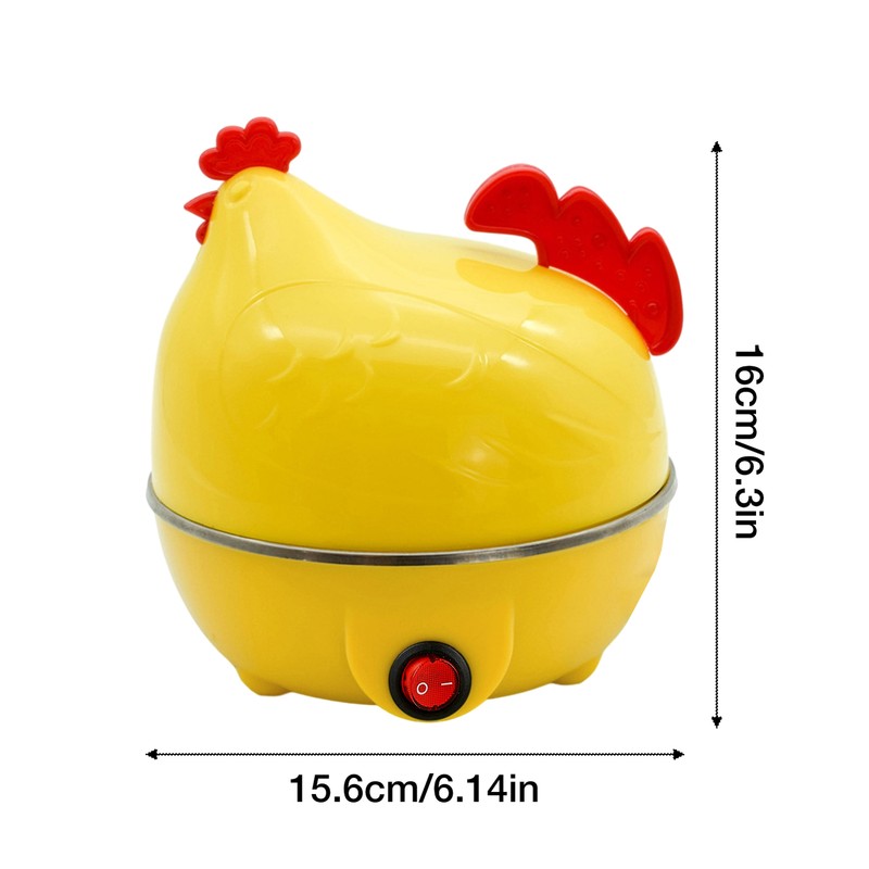 White Yellow Egg Cooker Made Of Food-grade PP Enjoy Delicious Eggs Anti-heat