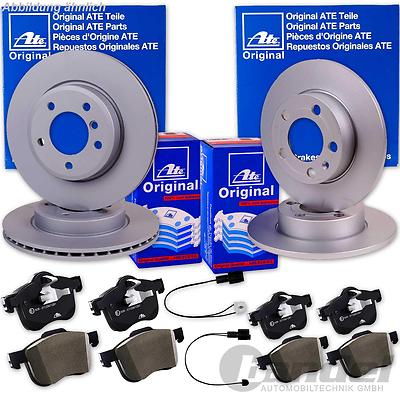 ATE POWERDISC BREMSSCHEIBEN Ø258mm BELÄGE HINTEN BMW 3er E30 CABRIO TOURING